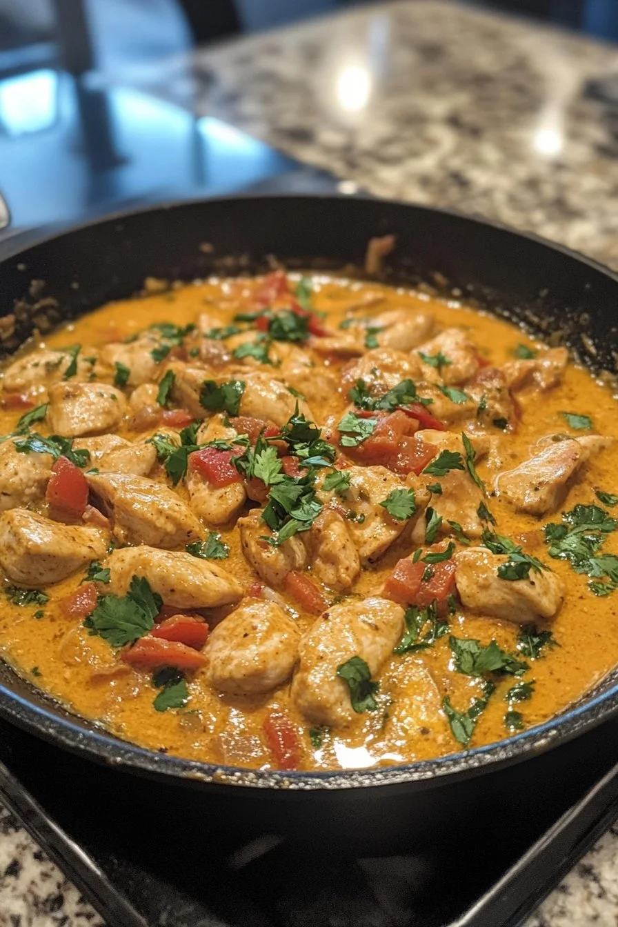 Einfache Hähnchen in Chipotle-Creme