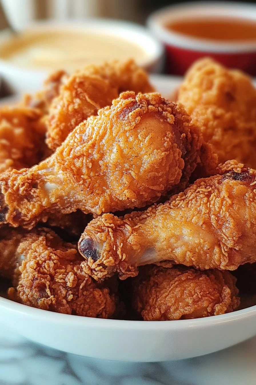 Extra knuspriges frittiertes Hähnchen