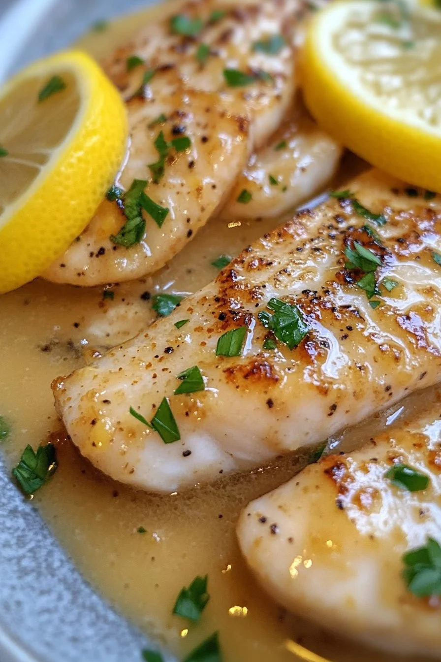 Fischfilet mit Senf-Zitronensauce