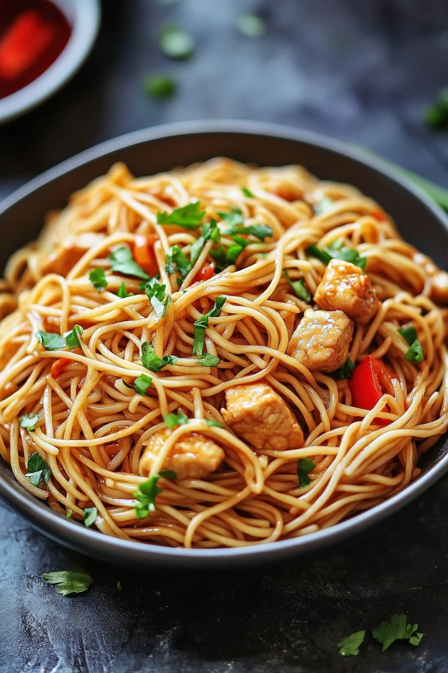 Gebratene Nudeln Rezept einfach und schnell