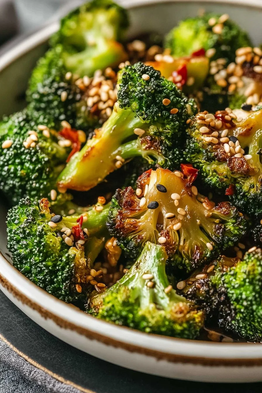 Gerösteter Brokkoli mit Miso