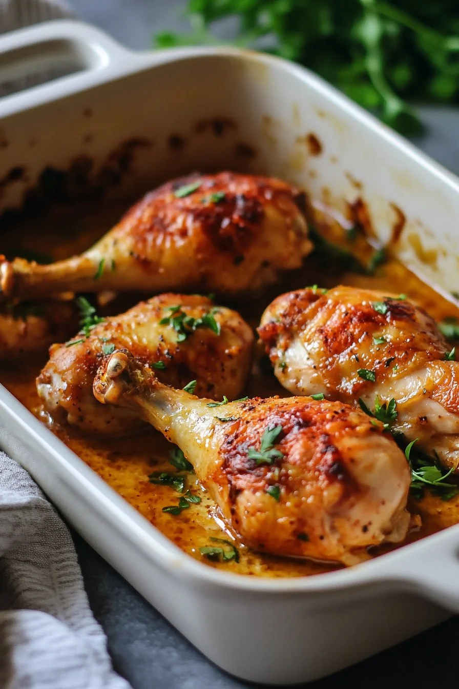 Hähnchen mit Senf aus dem Ofen