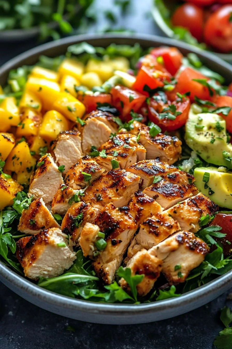 Hawaiianisches Hähnchensalat
