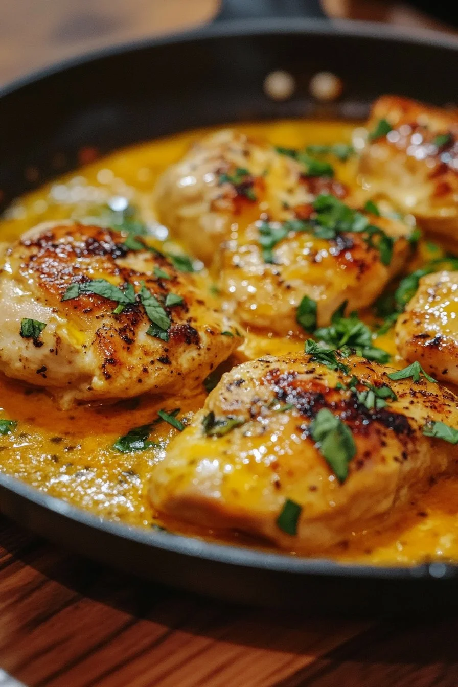 Hühnchen in Orangensauce