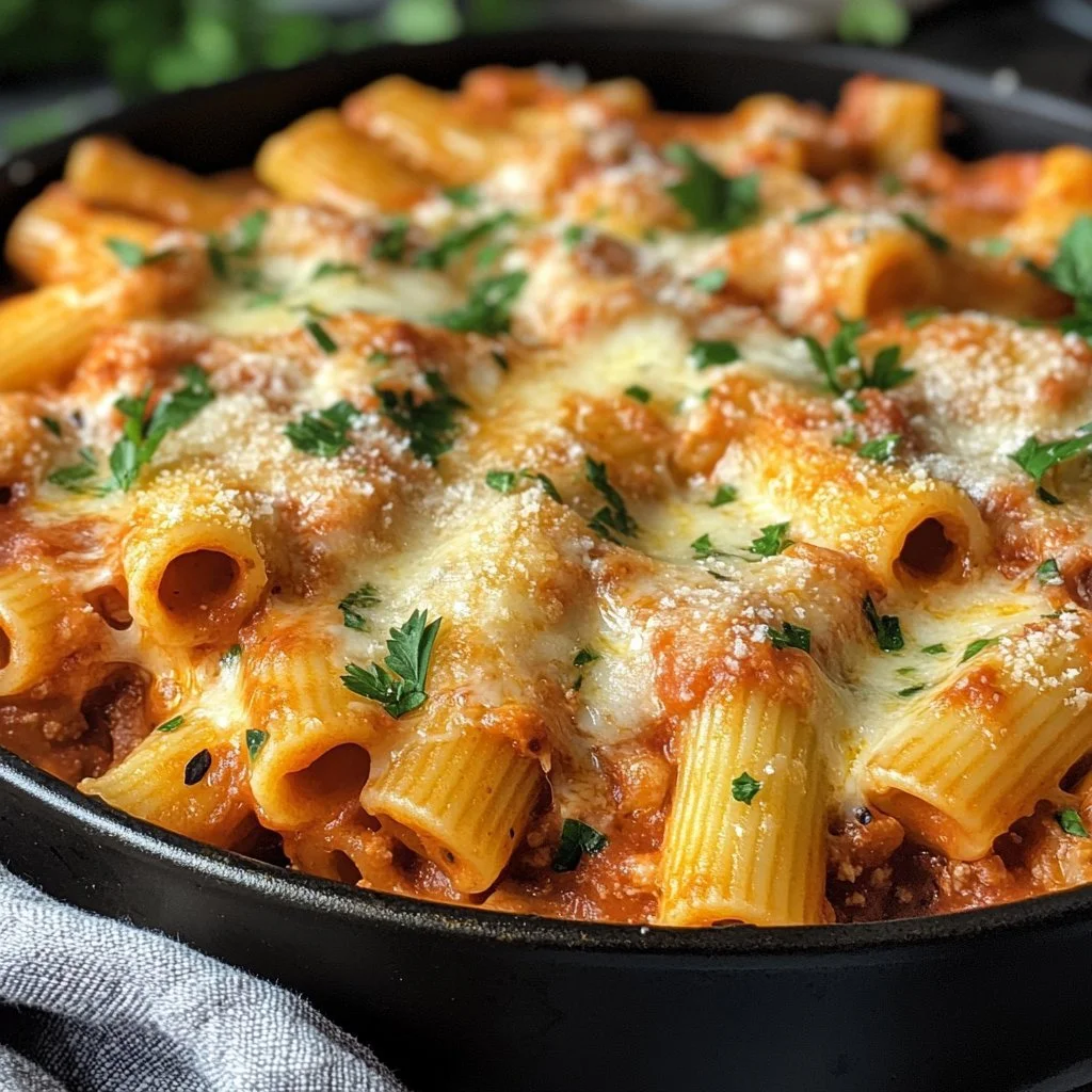 Hühnchen-Pasta mit Parmesan aus einem Topf – einfach und lecker