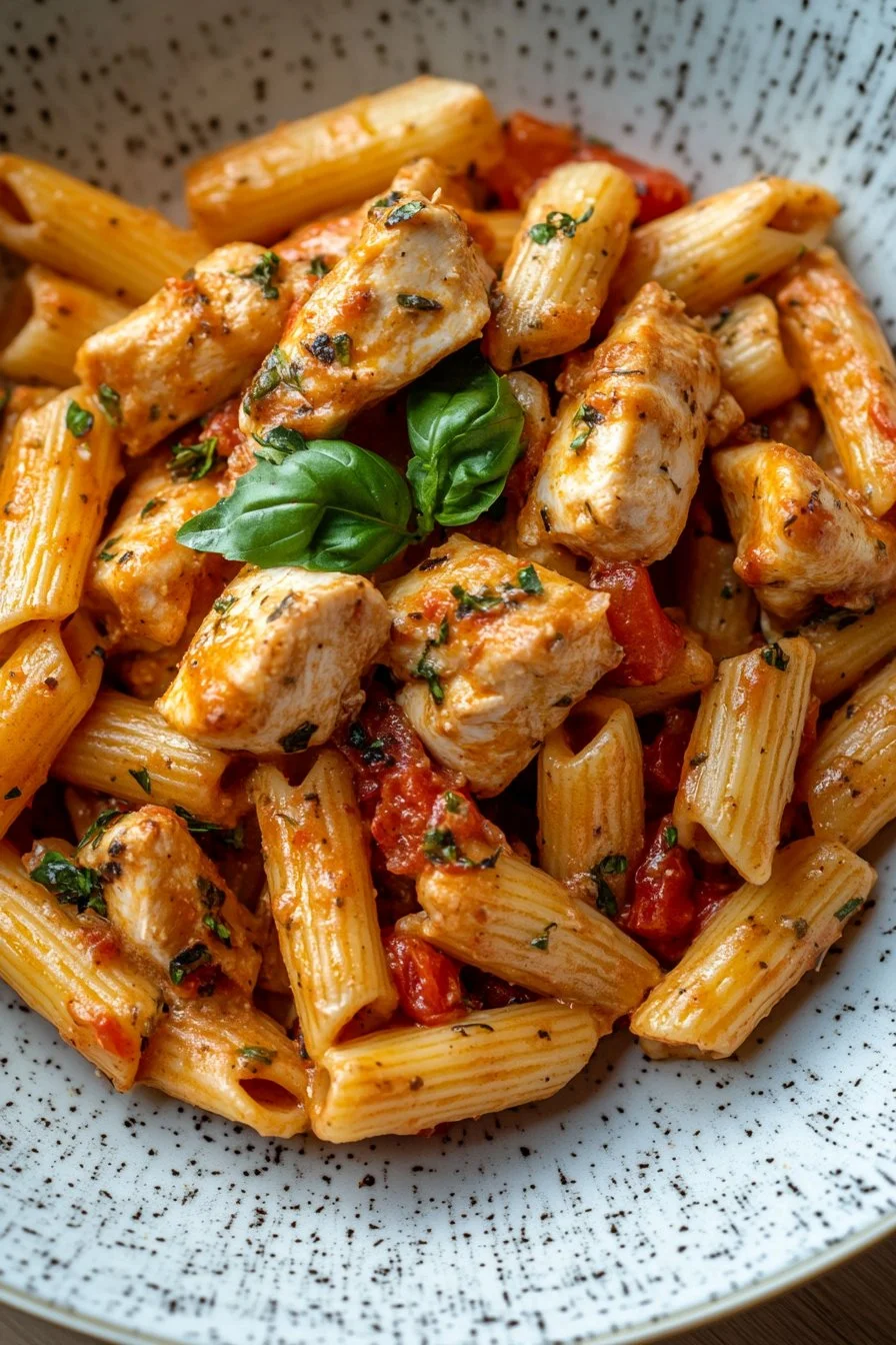 Hühnchen-Pasta nach toskanischer Art