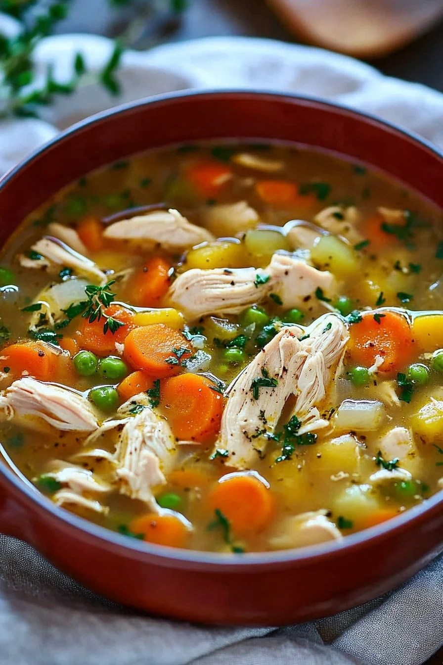 Hühnersuppe mit Gemüse