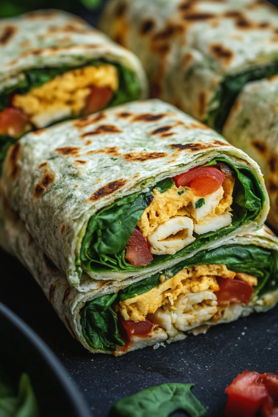 Keto-Spinatwrap