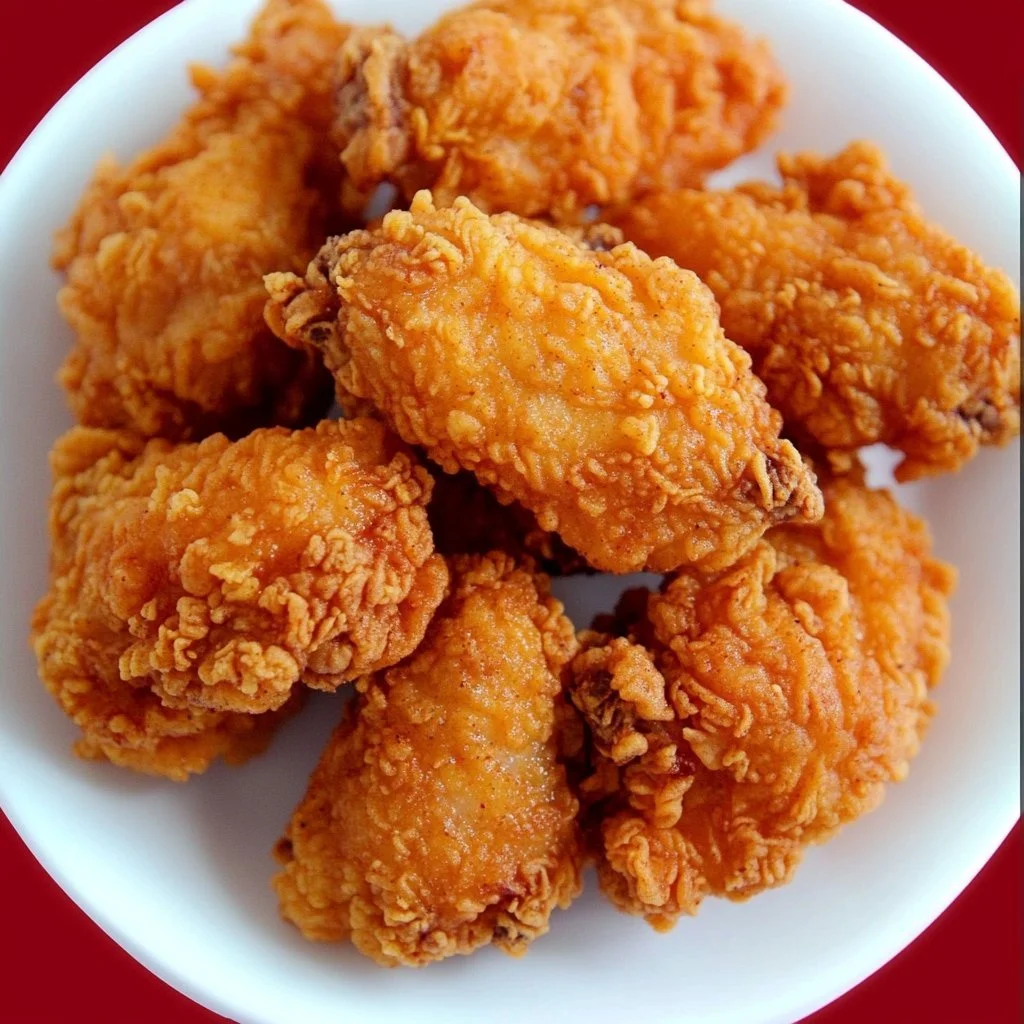 KFC Brathähnchen nach Originalrezept in einem appetitlichen Gericht
