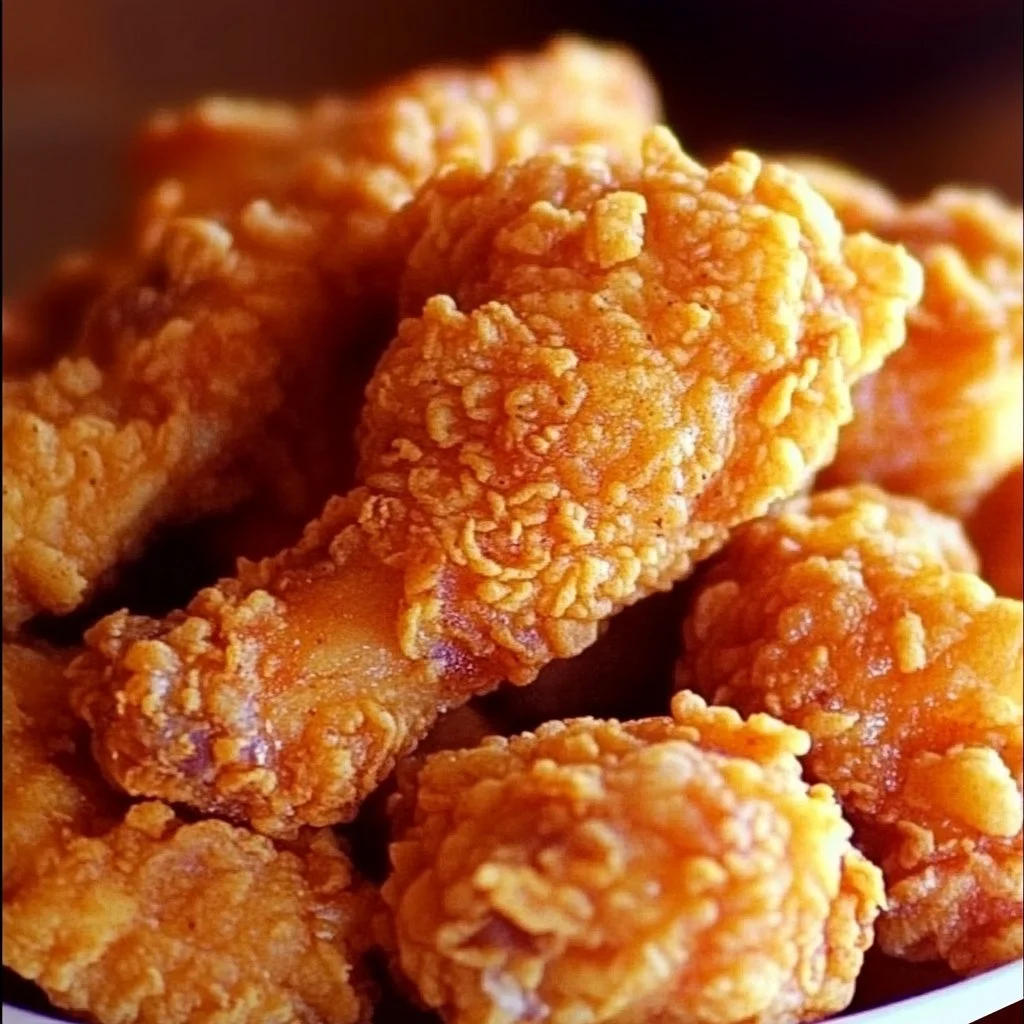 KFC Brathühnchen nach Originalrezept zubereitet, knusprig und aromatisch.