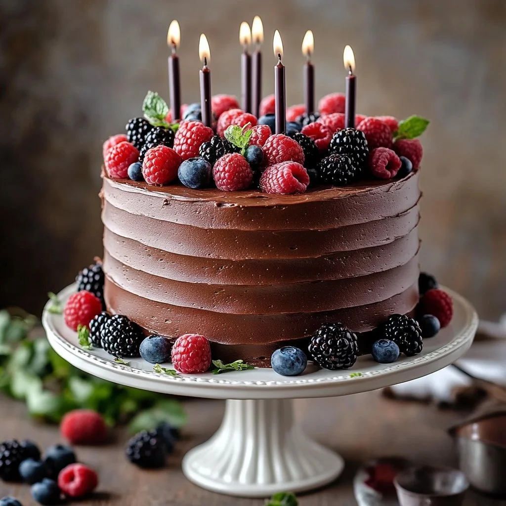 Saftiger klassischer Schokoladenkuchen mit Schokoladenglasur