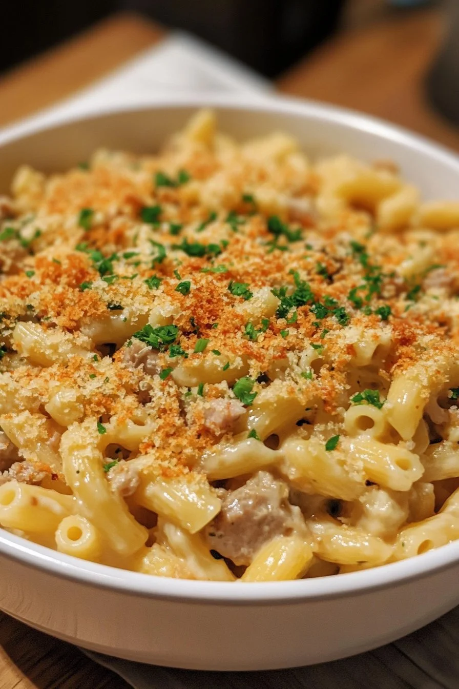 Nudeln mit Thunfisch