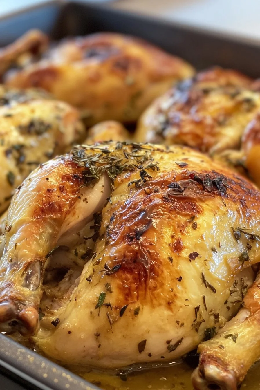 Ofen-gebratene Hähnchen