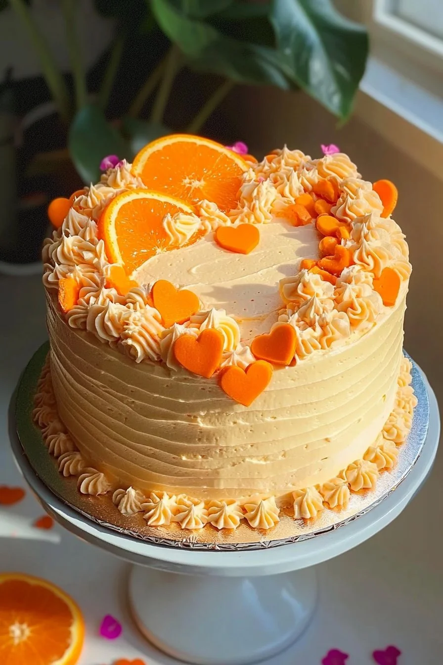 Orangeherz-Torte