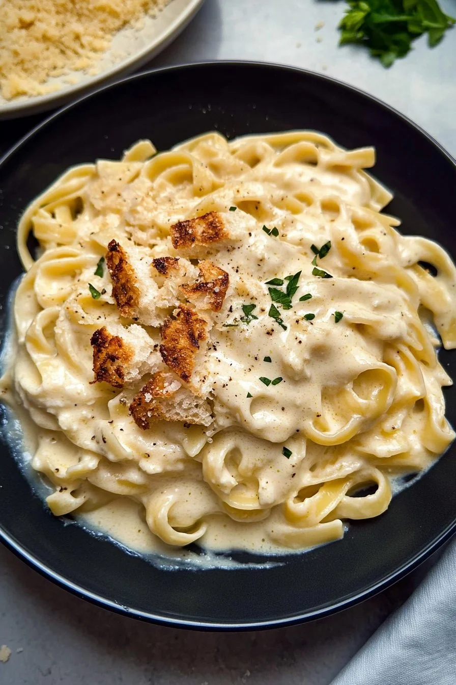 Pasta mit cremiger Weißsauce