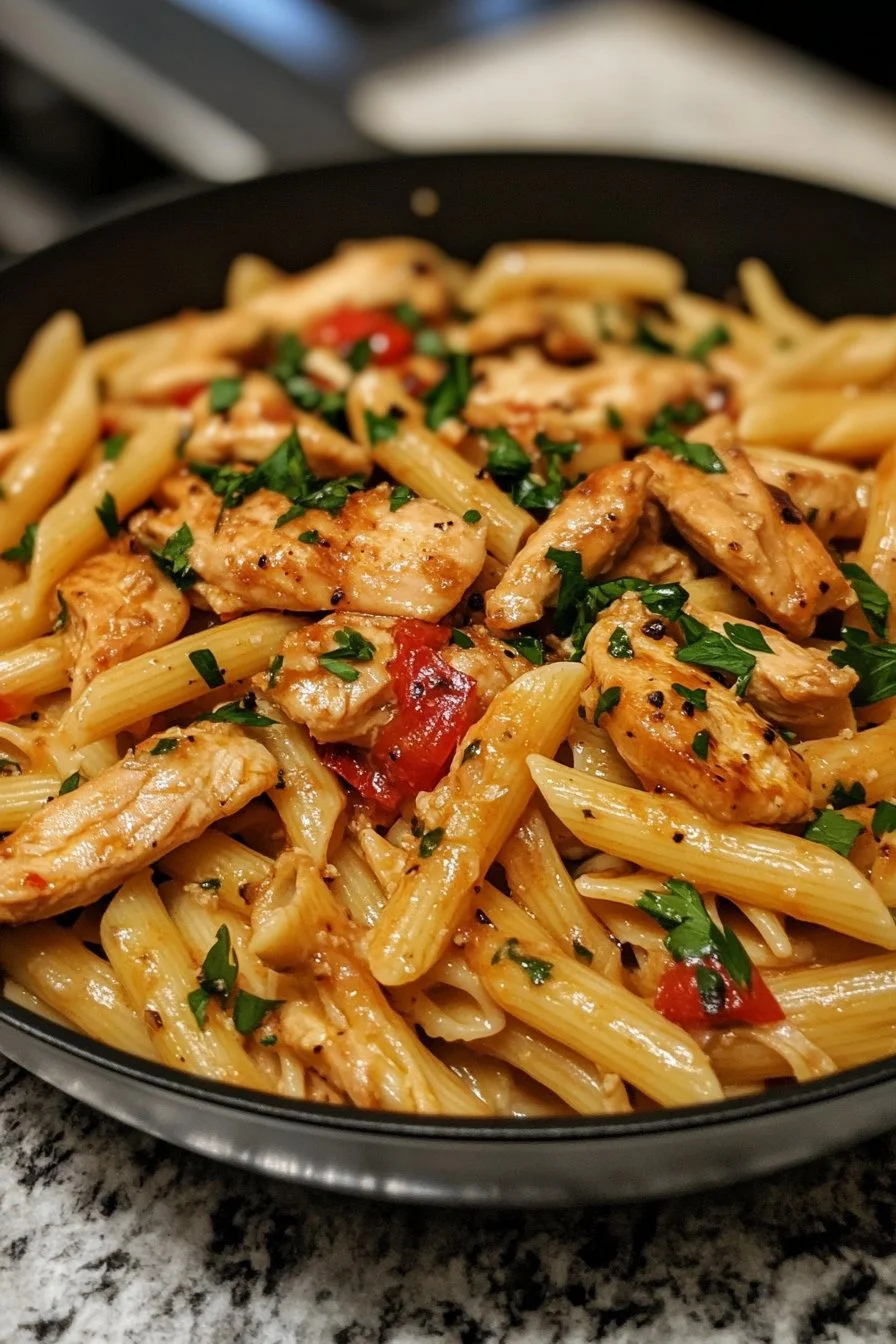 Pasta mit Hähnchen