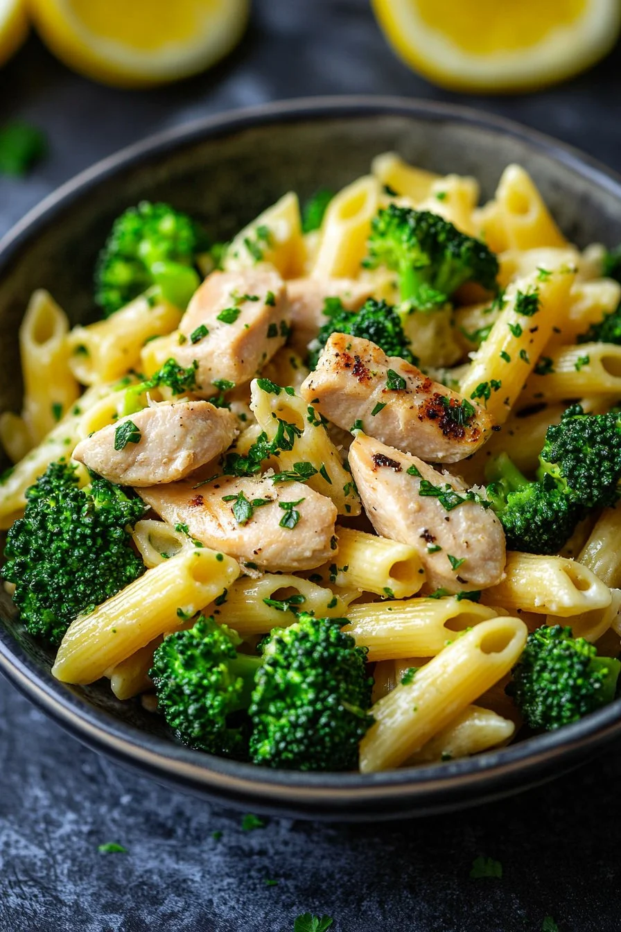 Pasta mit Hähnchen und Brokkoli