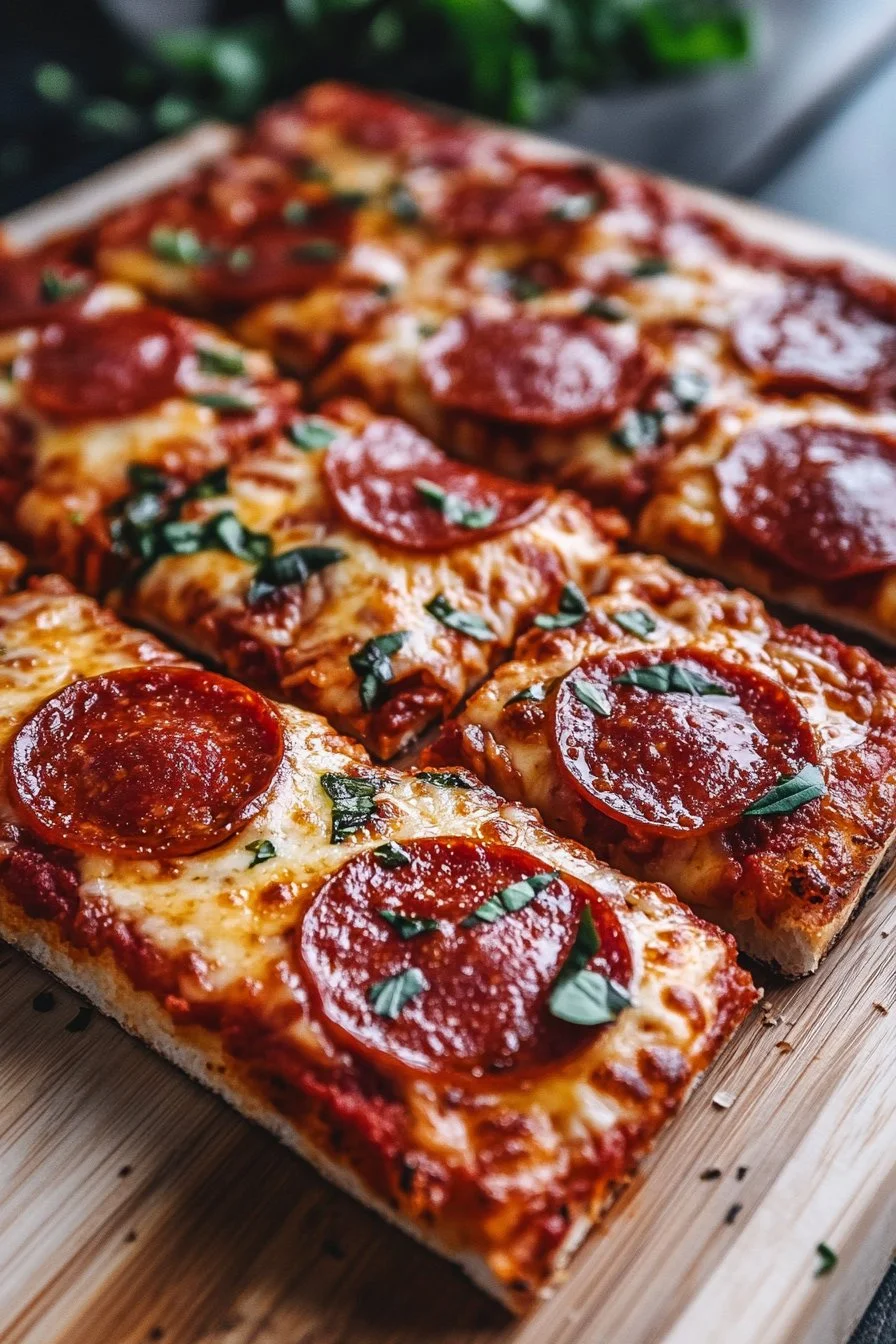 Pizza im Detroit-Stil