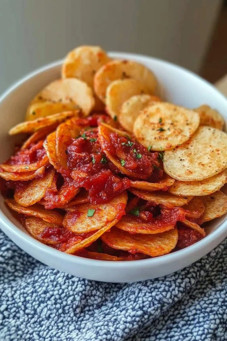 Würzige Chips Zubereitet