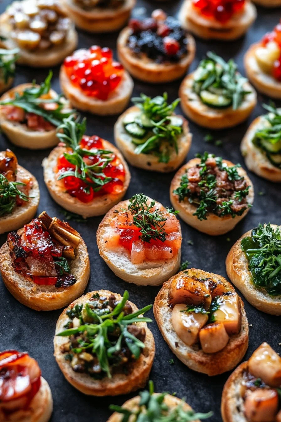 Canapés für Weihnachten