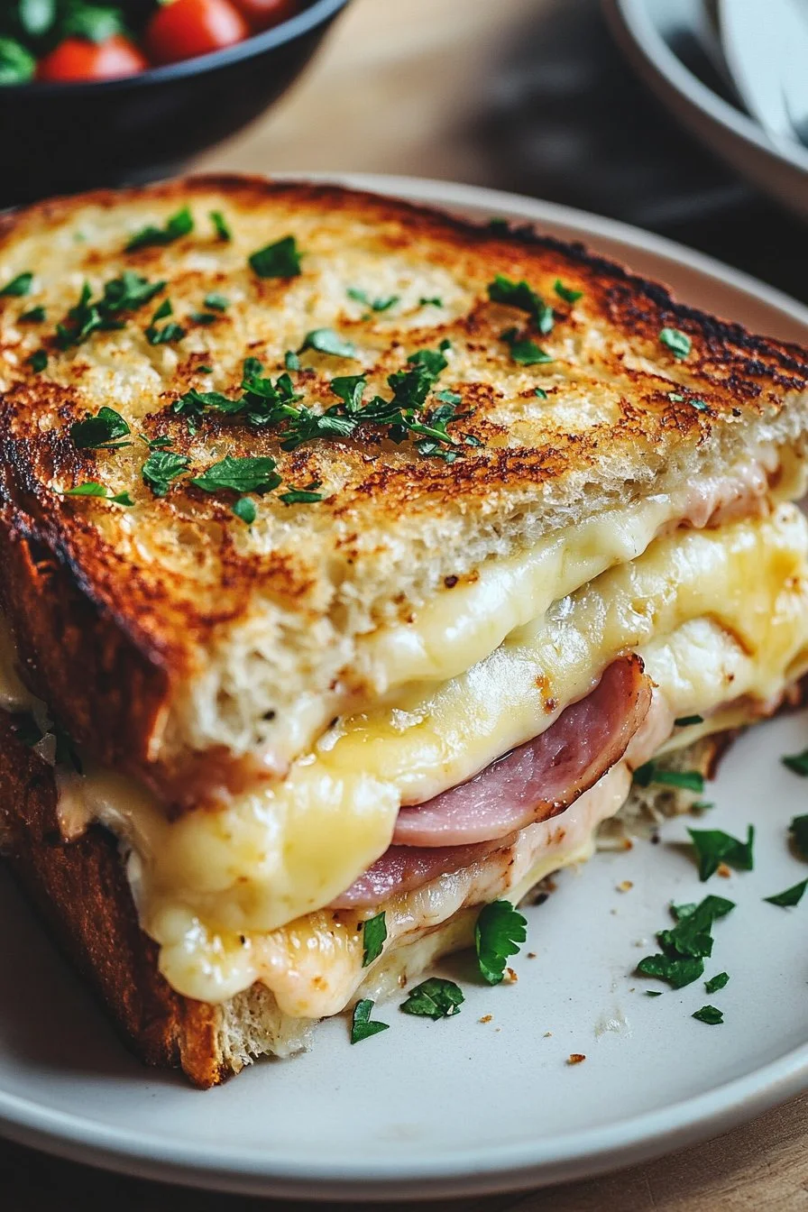 Croque Monsieur – Klassisches Französisches Schinken-Käse-Sandwich