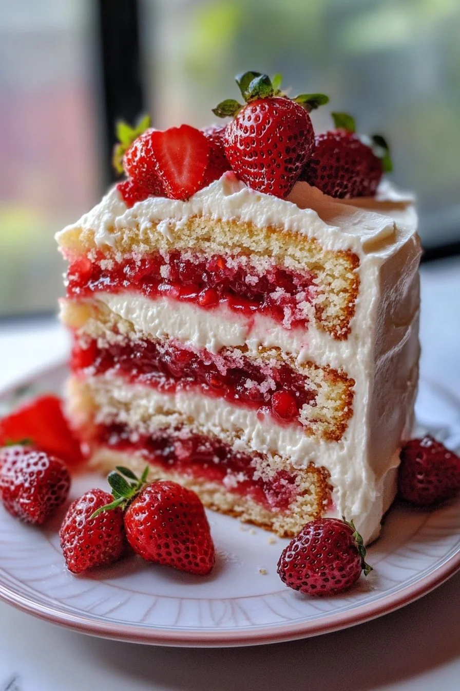 Einfache Erdbeertorte
