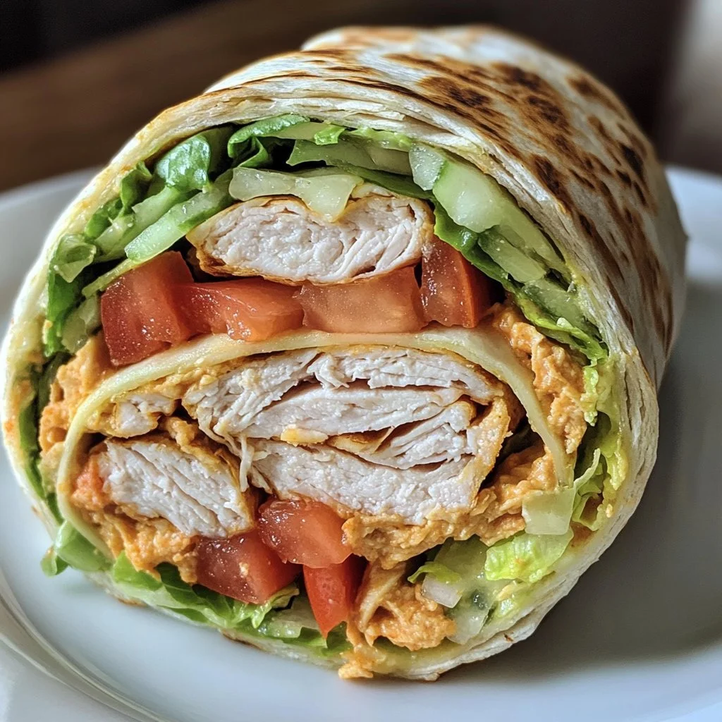 Truthahn Ranch Club Wrap mit frischem Gemüse und Delikatessen