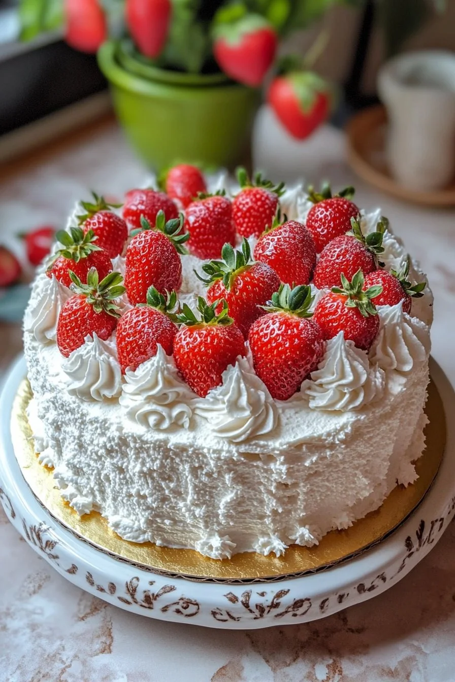 Erdbeer-Chiffon-Kuchen