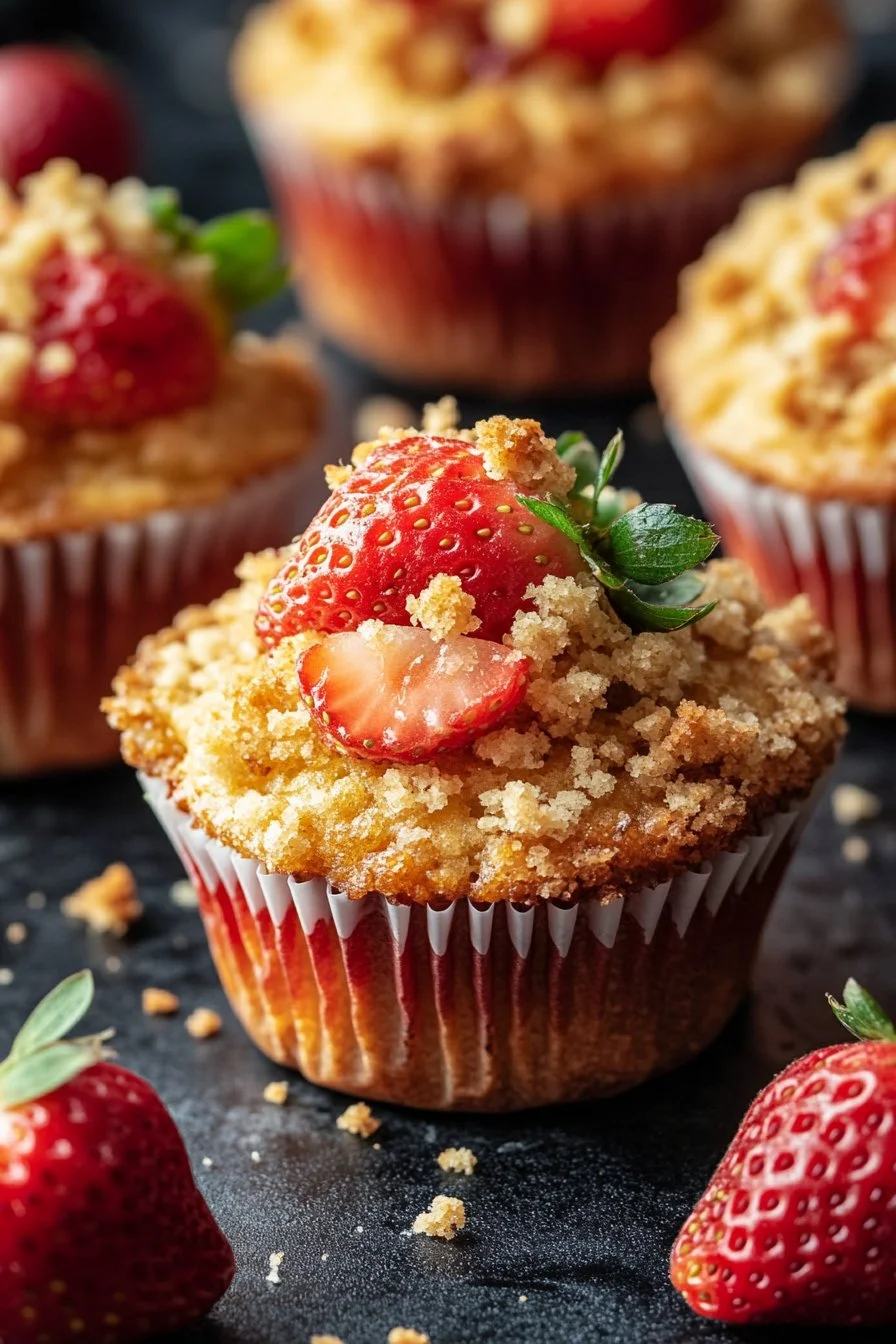 Erdbeer-Crumble-Muffins