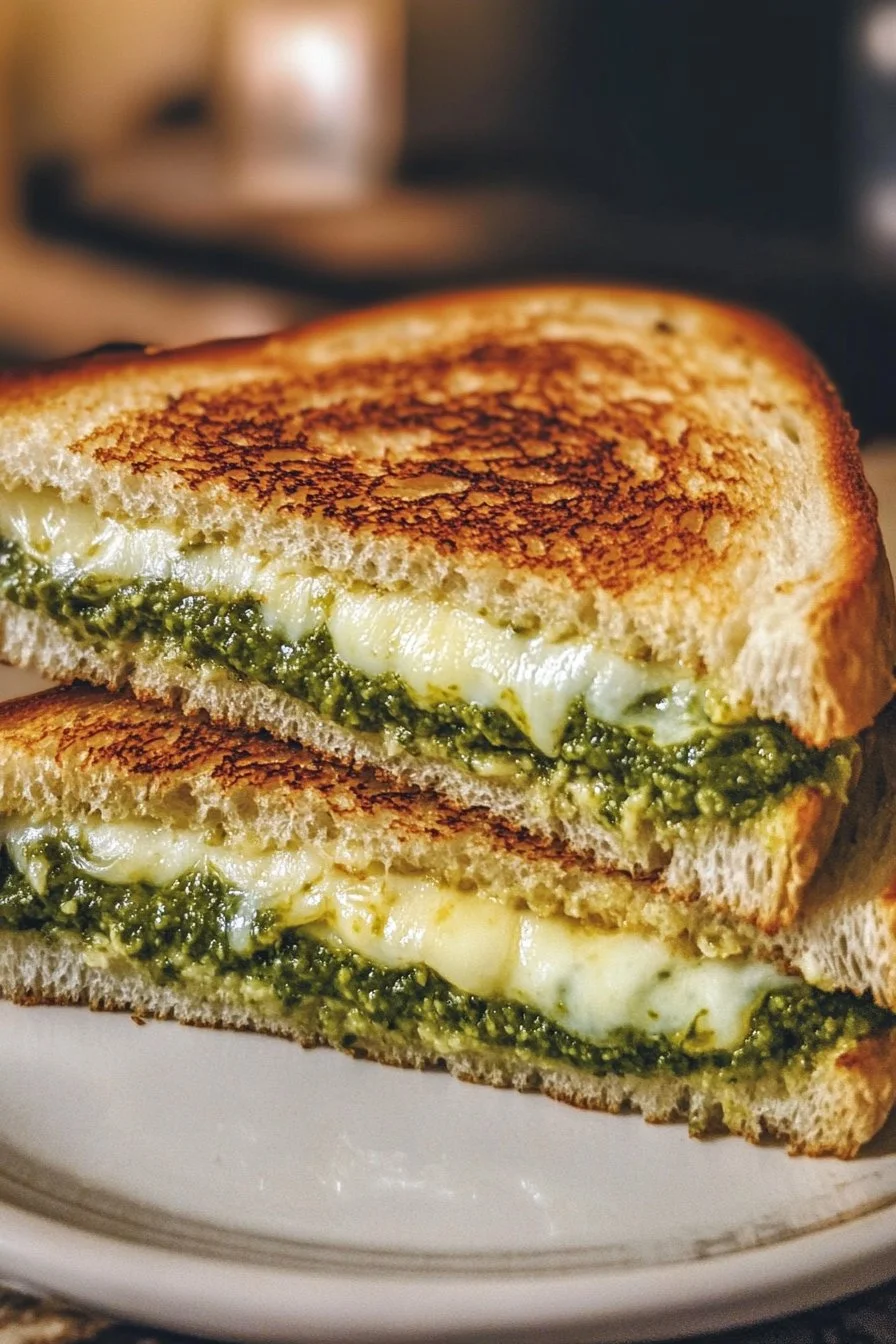 Gegrilde Kaassandwich met Pesto