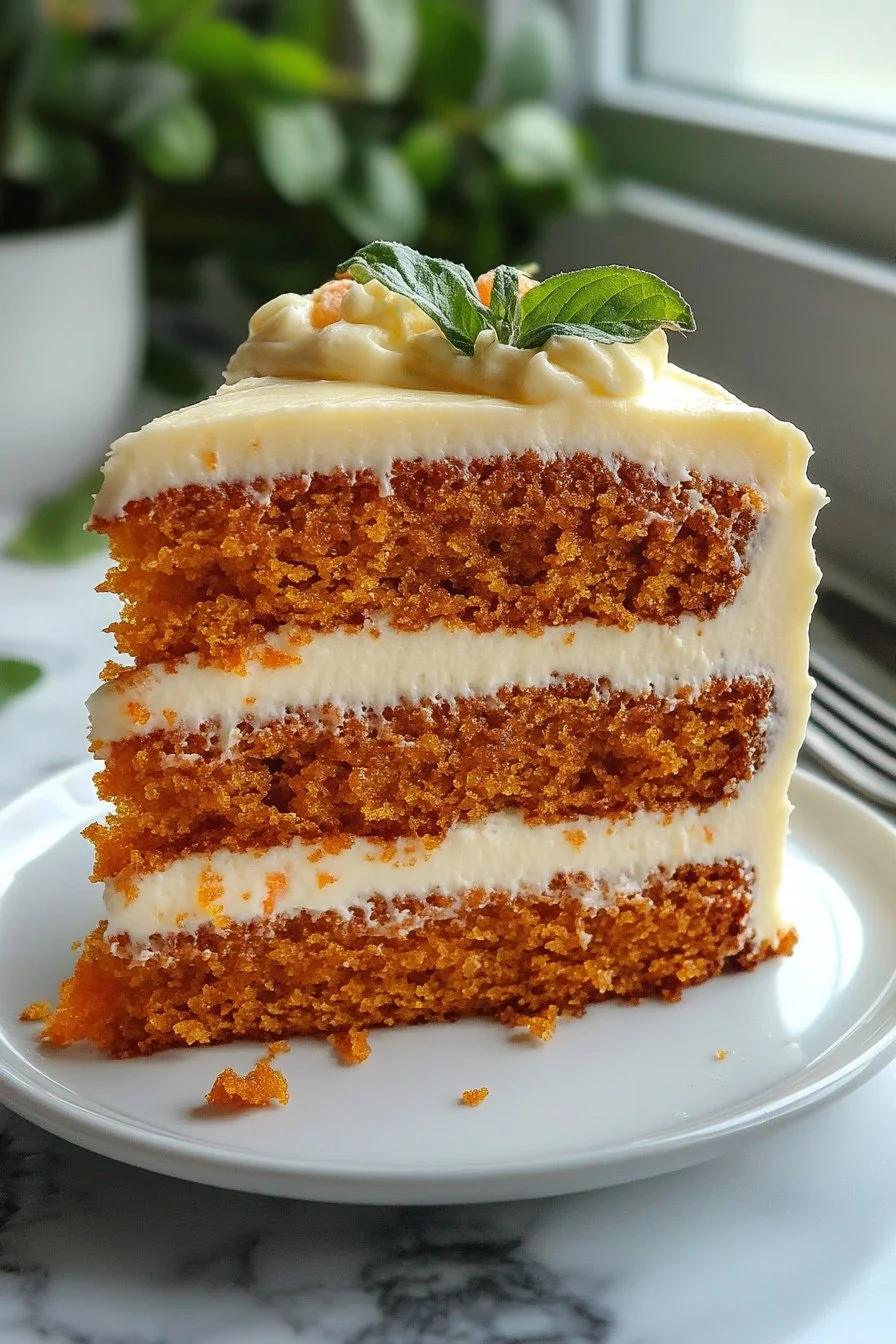 Gesunde Karotten-Orange-Torte