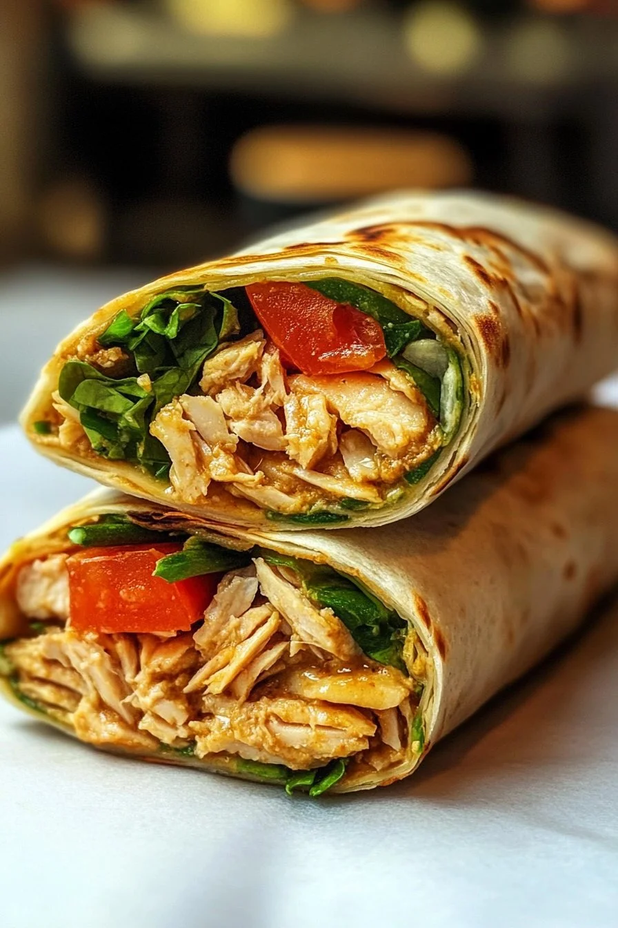 Gesunde Thunfisch-Melt-Wraps