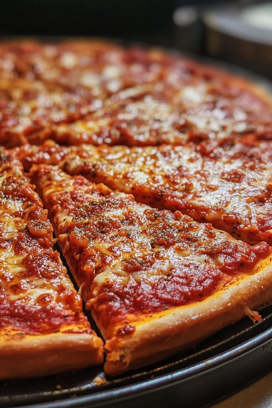 Hausgemachte Chicago-Stil Pizza