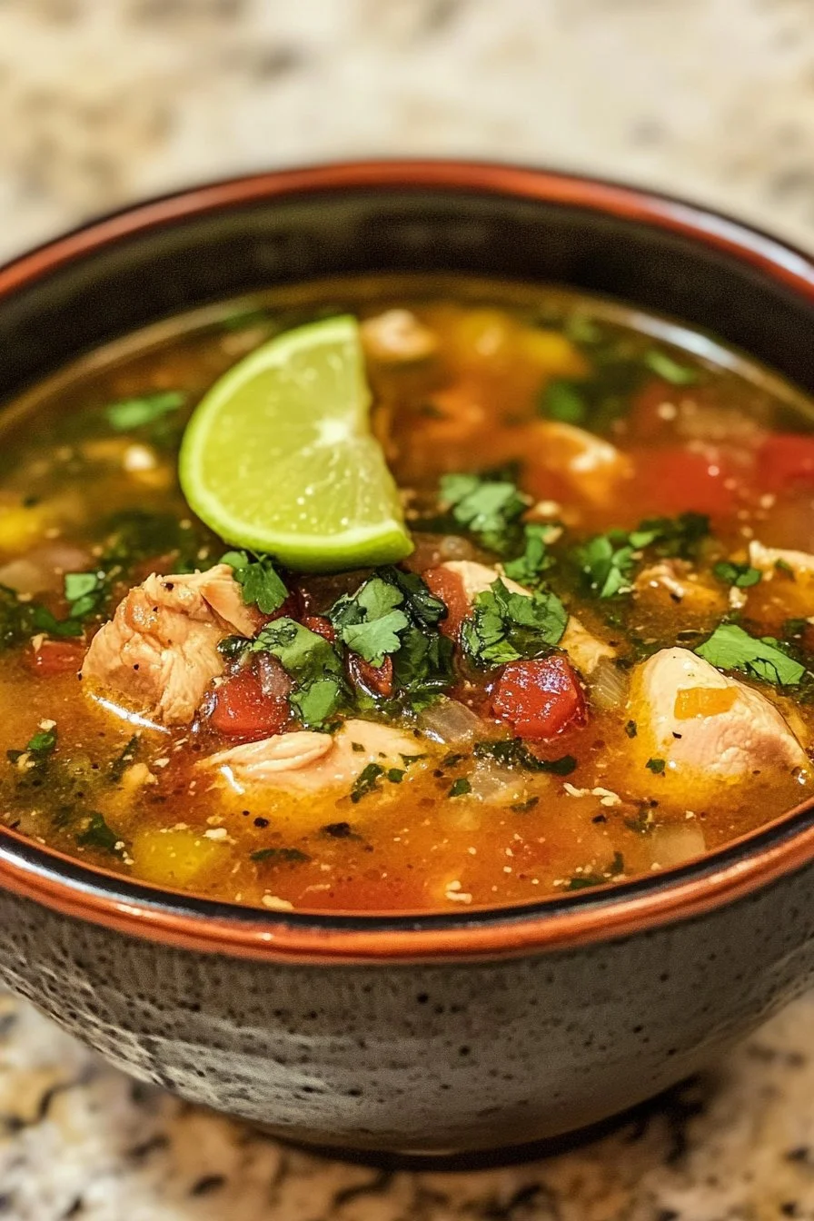 Hühnerbrühe (Mexikanische Hühnersuppe)