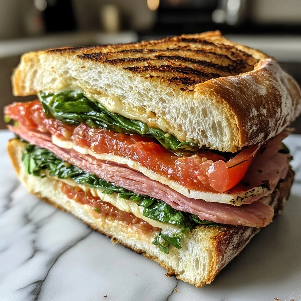 Vers Italiaans broodje met authentieke ingrediënten en smaken.