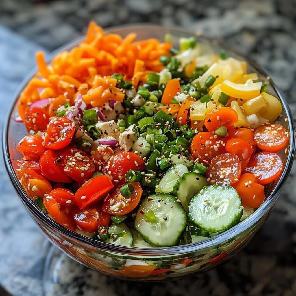 Leckere Kalte Salate für jeden Anlass, bunt und frisch zubereitet.