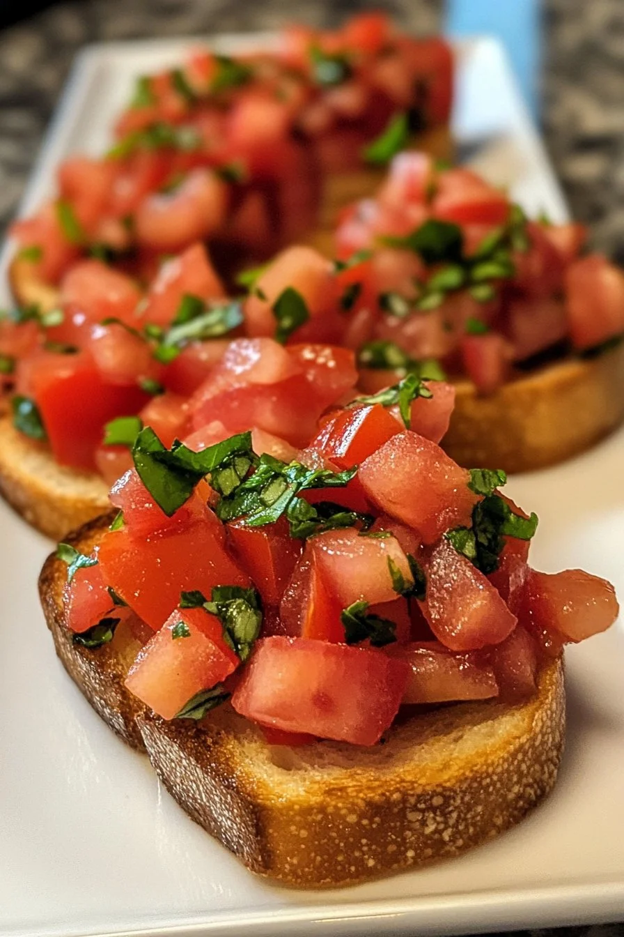 Klassische italienische Bruschetta