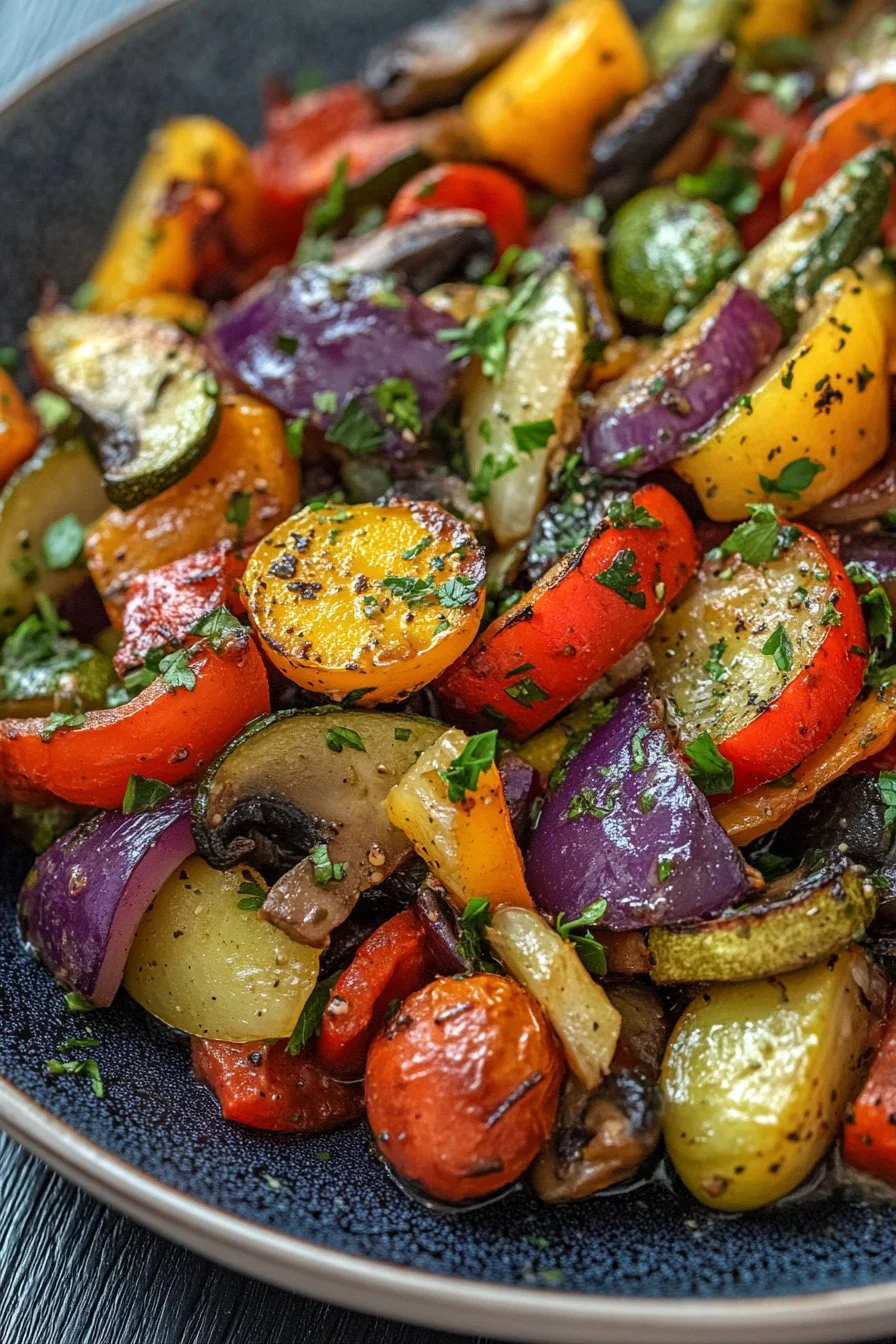 Leckere Mediterrane Gebratene Gemüse