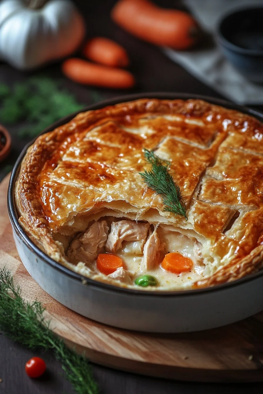 Leckeres Hühnchen-Pie