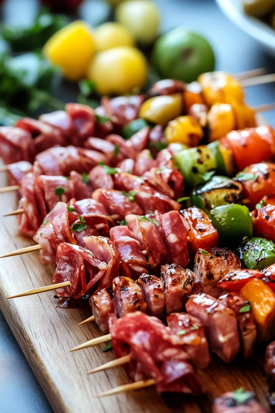 Mini Charcuterie Spiesjes