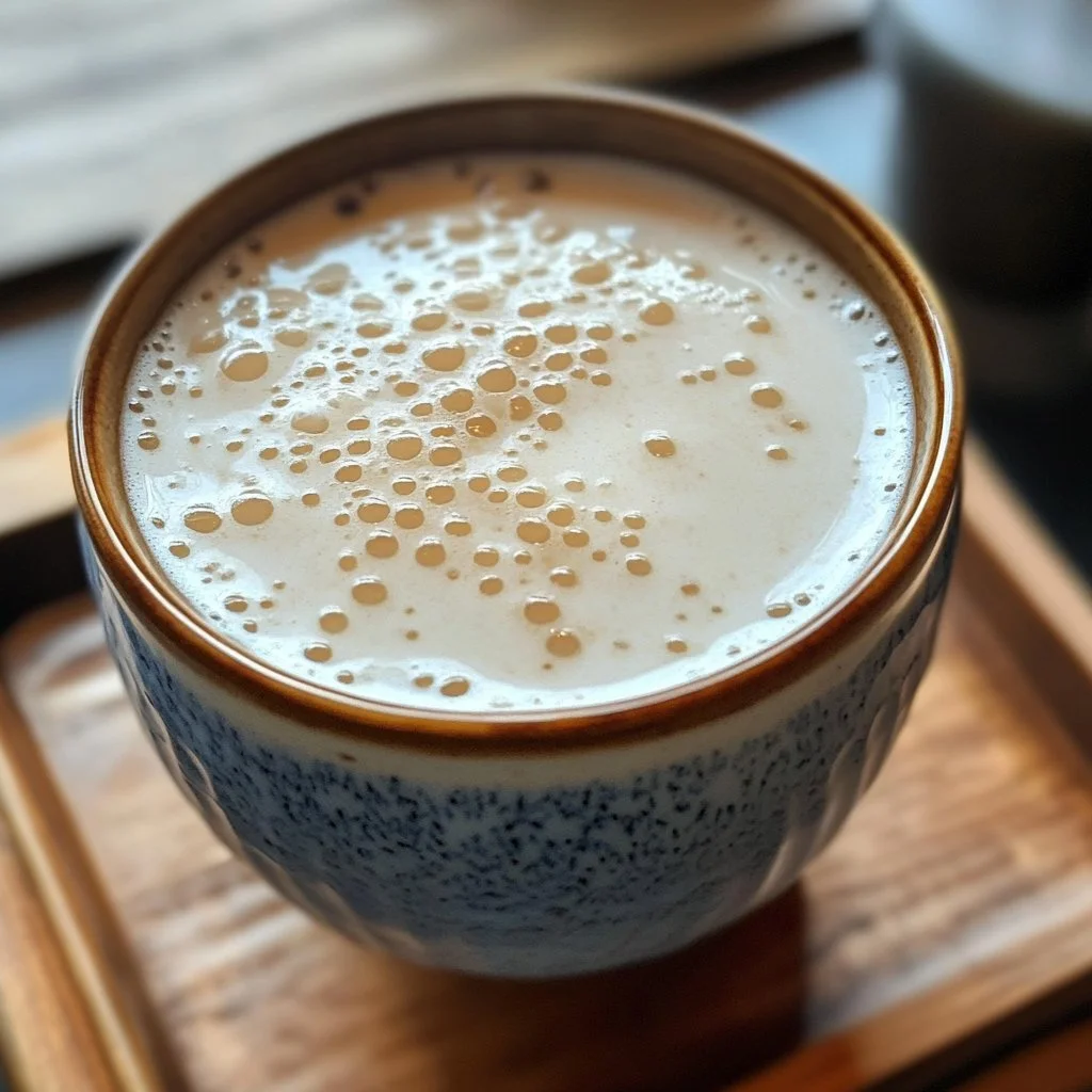 Eine Tasse Mondmilchtee mit Kräutern und Gewürzen für Entspannung.