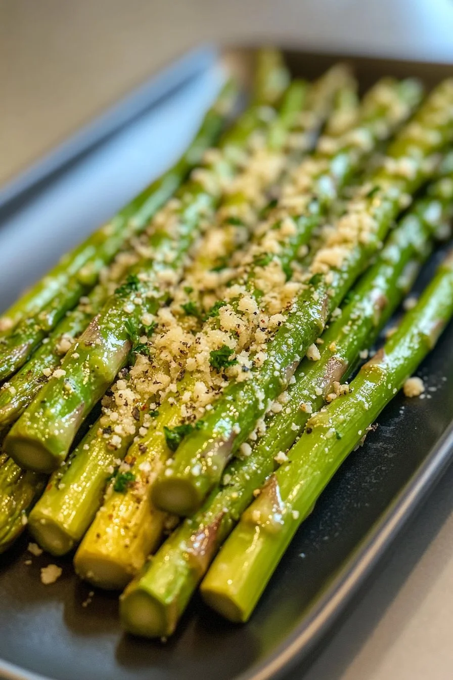 Ofen Spargel mit Parmesan