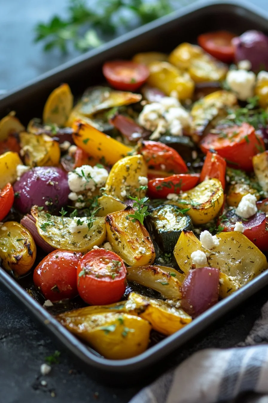 One-Pan Griechisches Gemüse
