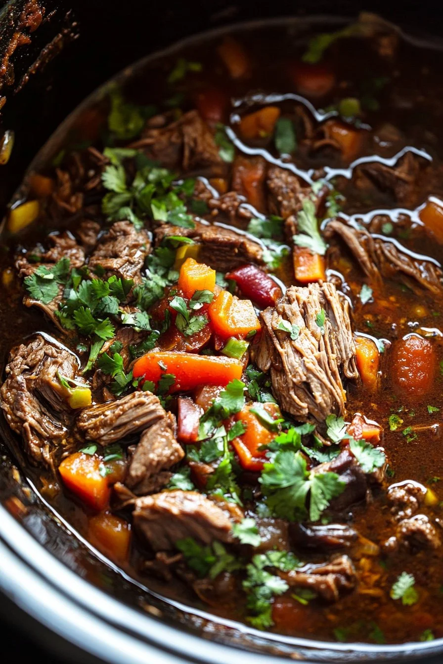 Rindfleisch-Birria im Crockpot