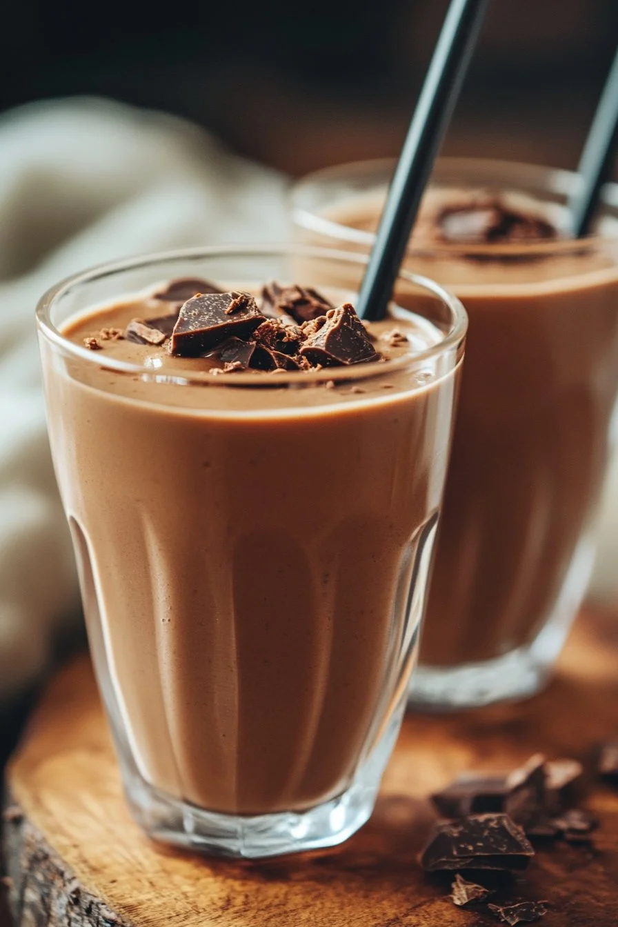 Schokoladen-Tahini-Dattelsmoothie