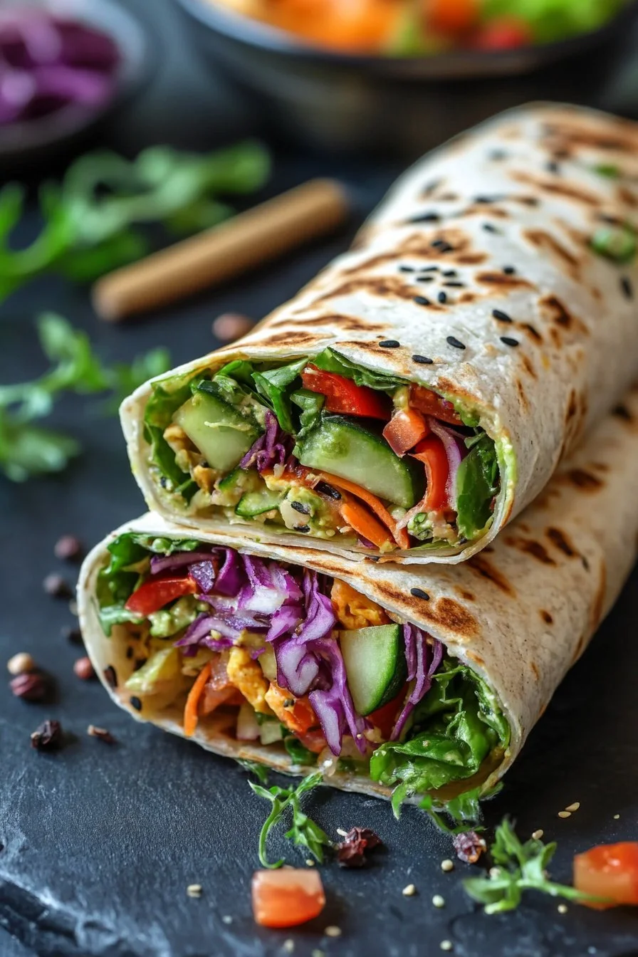 Vegane Gemüse-Wraps