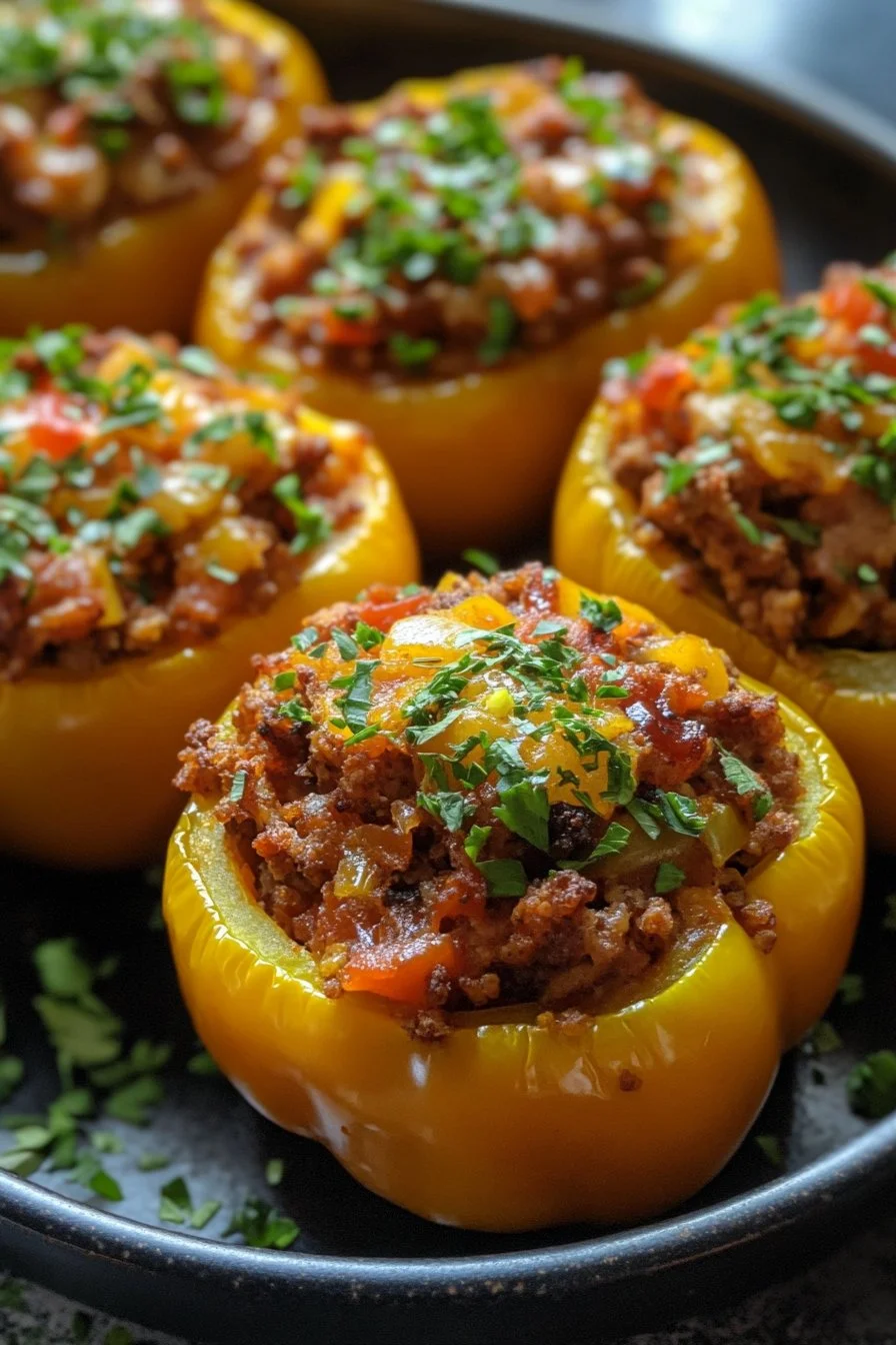 Vegetarische gefüllte Paprika
