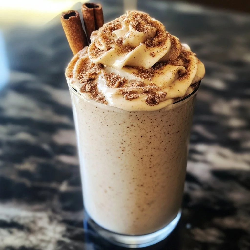 Zimtschnecken Protein Shake mit Zimt und nahrhaften Zutaten