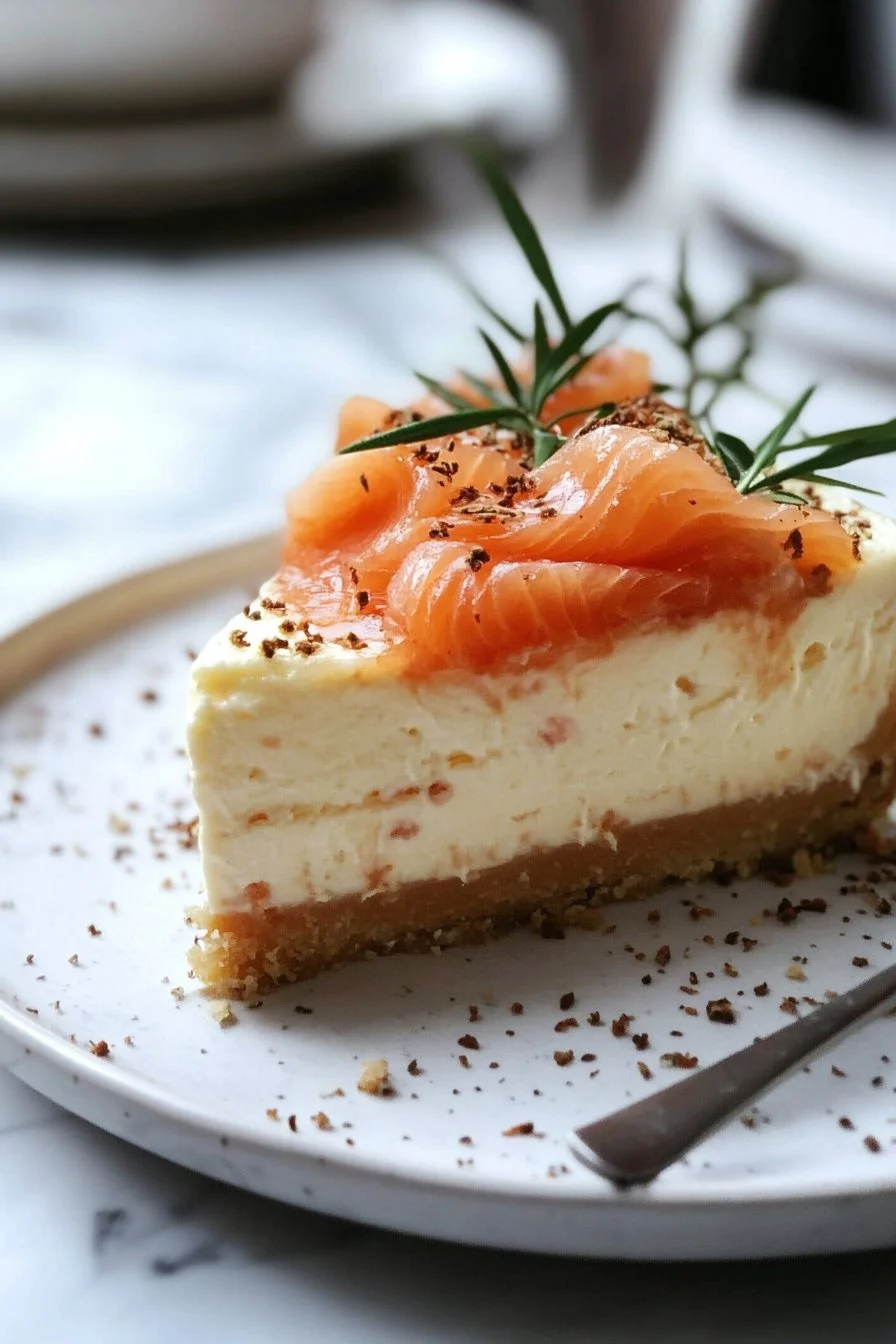 Zoute Cheescake met Gerookte Zalm