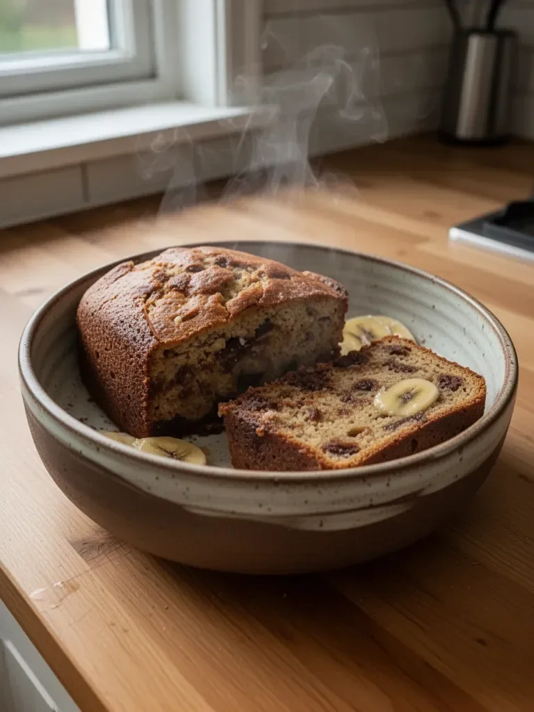 Bananenbrot mit gerösteter Butter